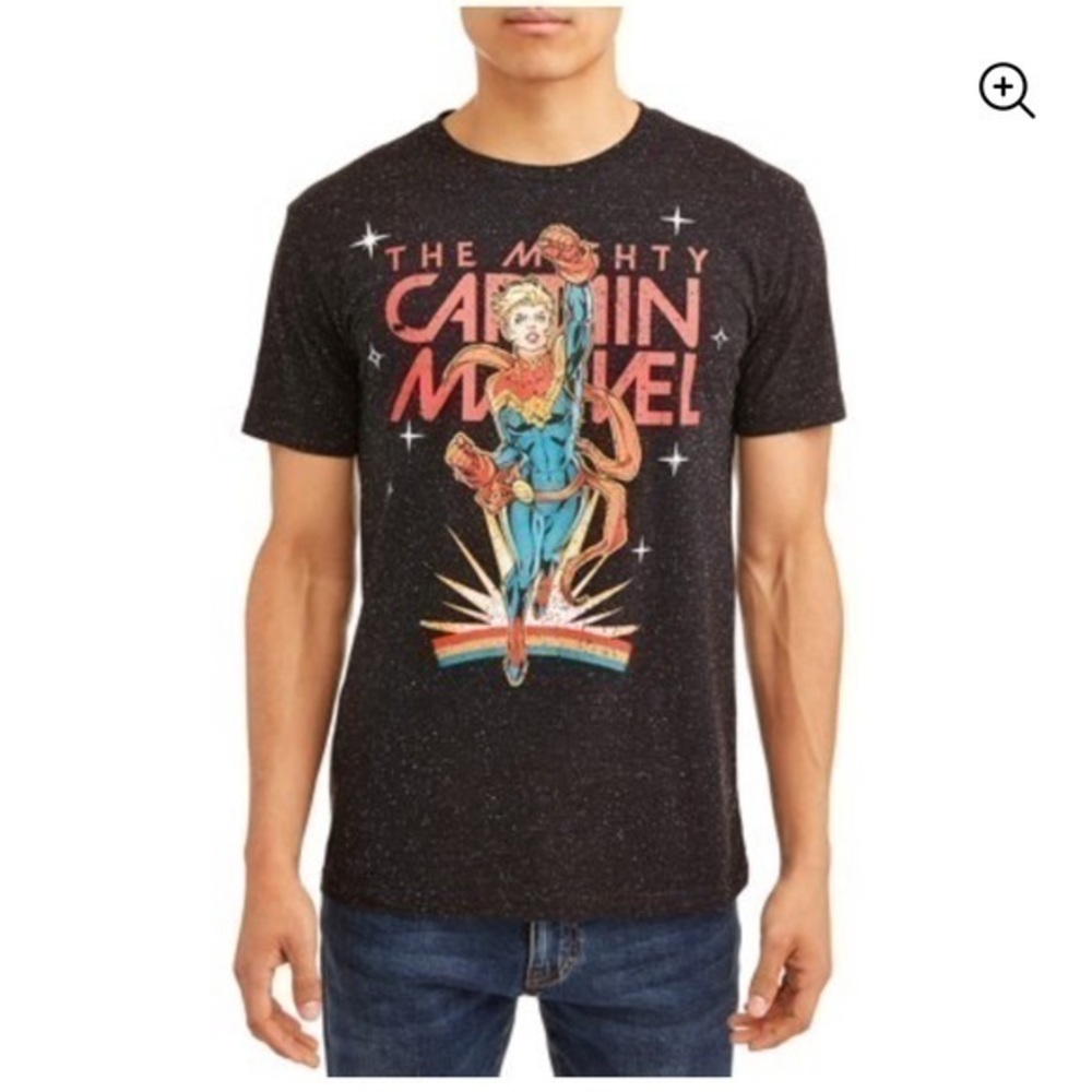 MARVEL captain marvel avengers rainbow graphic tee size medium